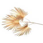 Złota Palma Dekoracyjna 70cm – Sztuczna Roślina Gumowa do Kompozycji