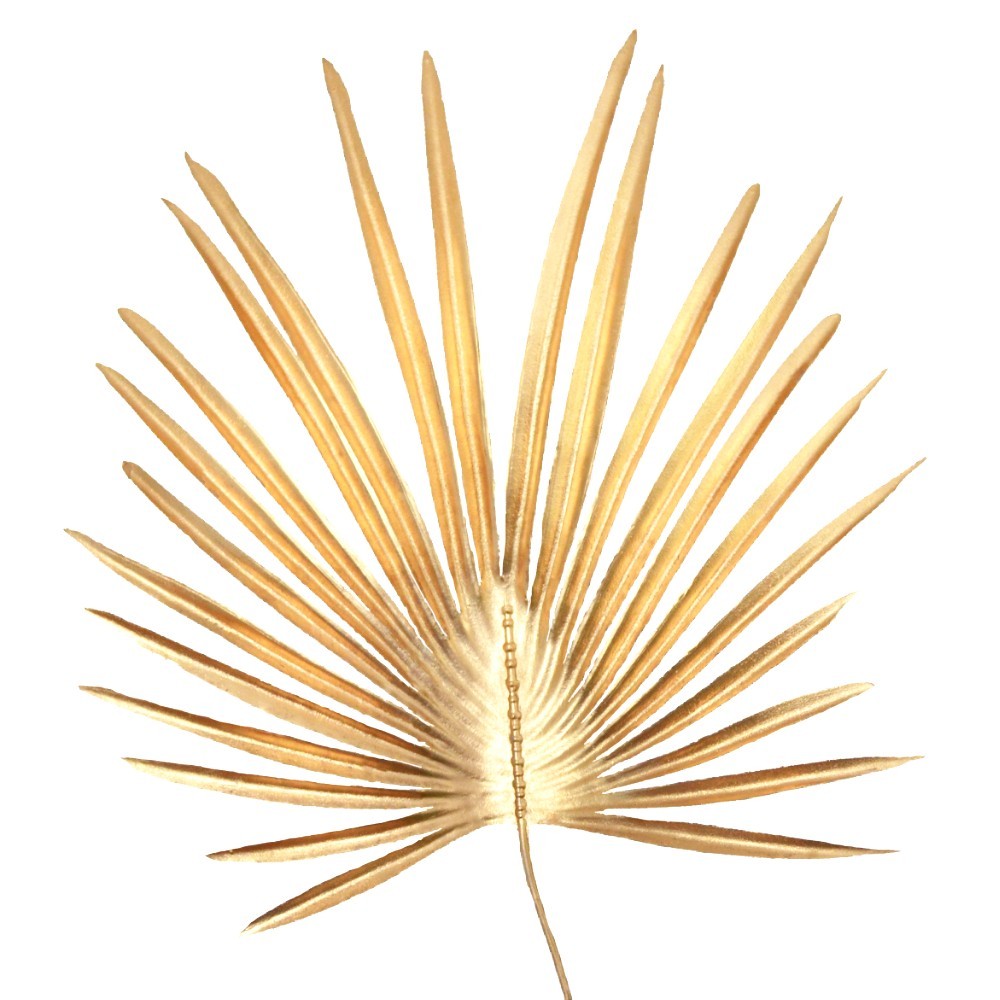Złota Palma Dekoracyjna 70cm – Sztuczna Roślina Gumowa do Kompozycji