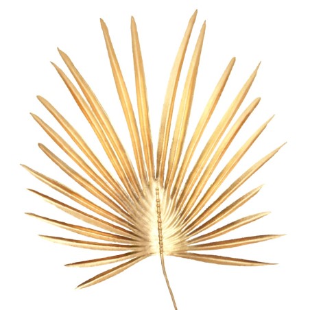 Złota Palma Dekoracyjna 70cm – Sztuczna Roślina Gumowa do Kompozycji
