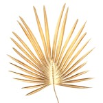 Złota Palma Dekoracyjna 70cm – Sztuczna Roślina Gumowa do Kompozycji