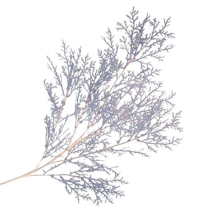 LIŚĆ GAŁĄZKA STROIK NIEBIESKA PODGUMOWANA SZTUCZNE KWIATY