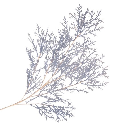 LIŚĆ GAŁĄZKA STROIK NIEBIESKA PODGUMOWANA SZTUCZNE KWIATY