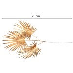 Złota Palma Dekoracyjna 70cm – Sztuczna Roślina Gumowa do Kompozycji
